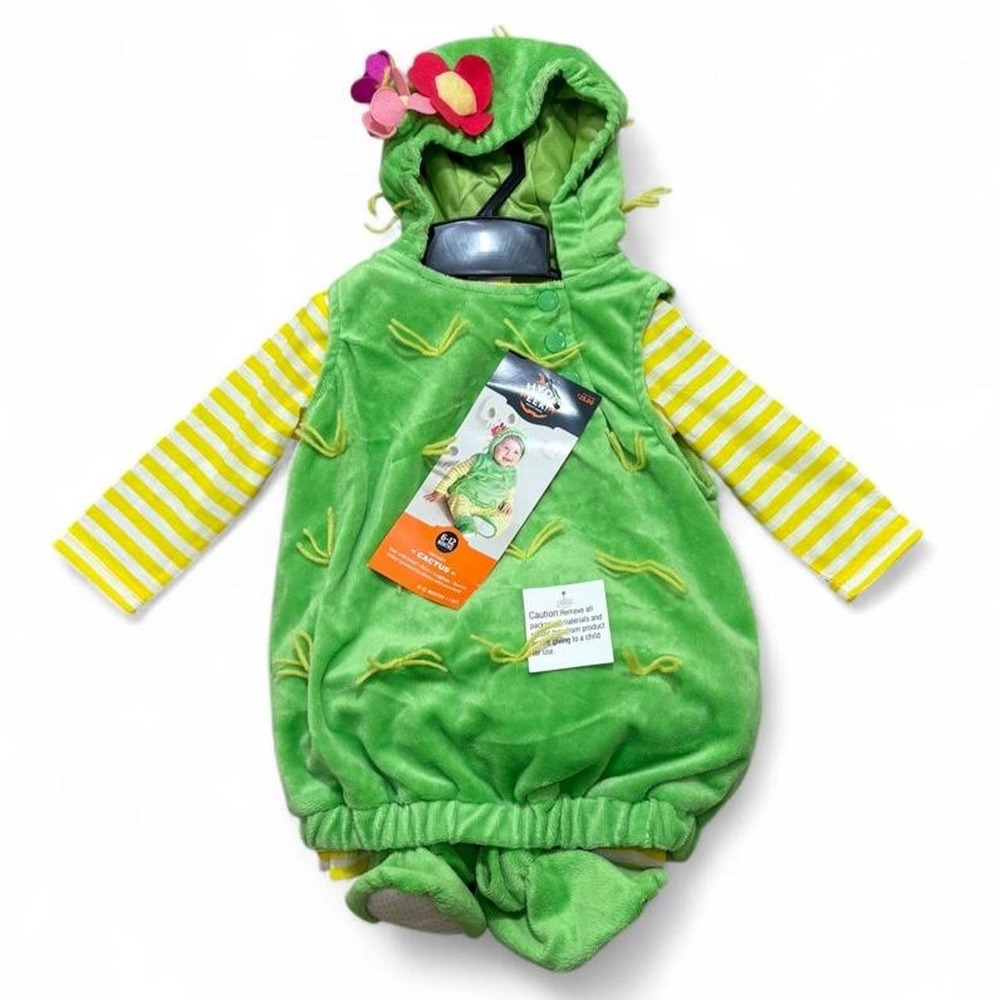 Cute Plush Cactus Baby Halloween Costume Cosplay Plant Lover 6-12M Hyde & Eek